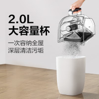 美的(Midea)卧式吸尘器C7家用大吸力小型强力手持车载 1400W大功率 吸尘除螨 吸擦一体 无耗材强劲大吸力黑色