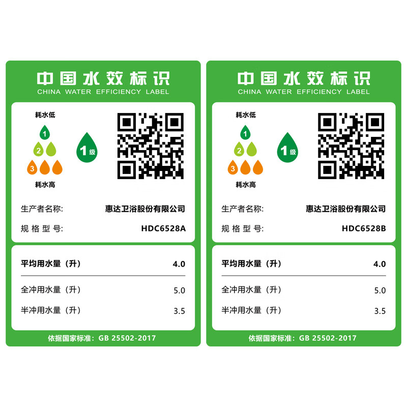 惠达(HUIDA)-HDC6528 虹吸式家用马桶卫生间卫浴陶瓷节水坐便器高清大图