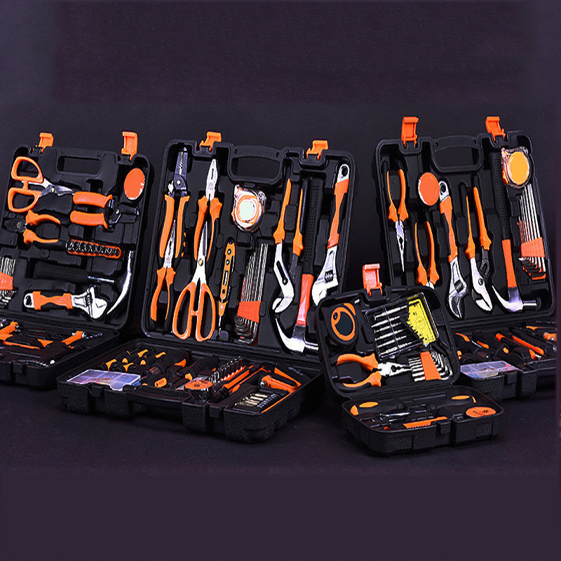 工具箱家用电钻阿斯卡利(ASCARI)电动手工具套装五金电工维修多功能工具箱木工 实用工具9件套