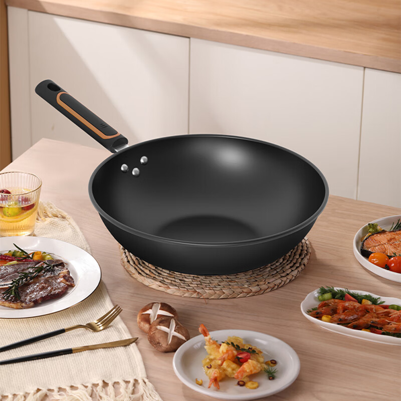 康巴赫(KBH) 家用五福炒锅 32cm LPB-F32A高清大图