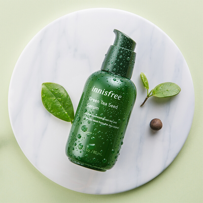 悦诗风吟(Innisfree) 绿茶籽精萃水分肌底菁露80ml 小绿瓶精华 绿茶精华高清大图