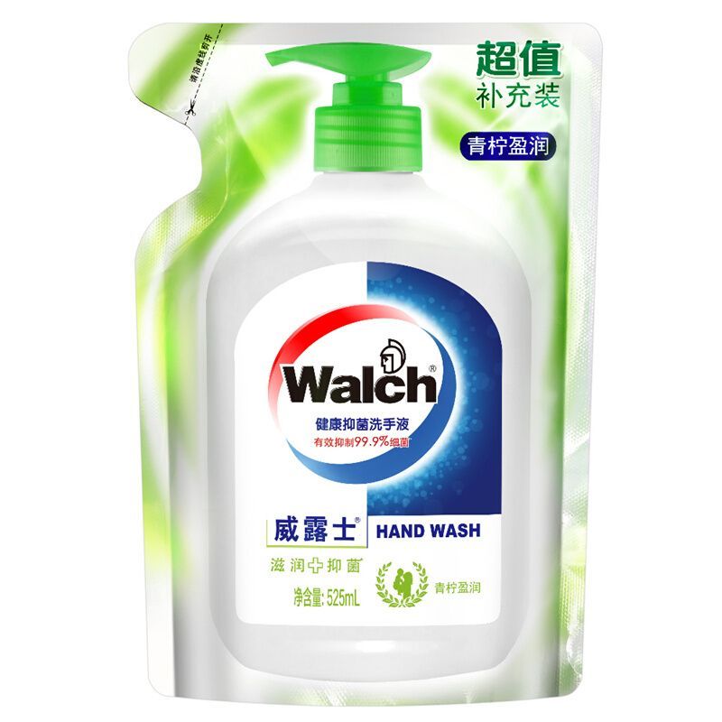 威露士 健康抑菌 青柠盈润洗手液 525ml 青柠盈润（瓶）