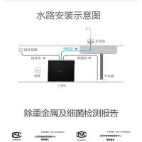 美的（Midea）MRO1598A-400G 净水器 家用厨房直饮大通量净水机 RO反渗透净水器