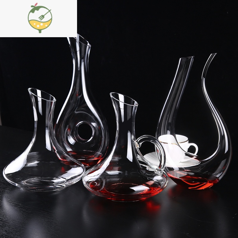 yicheng创意家用快速红酒斜口醒酒器葡萄酒玻璃分酒器壶欧式酒店专用