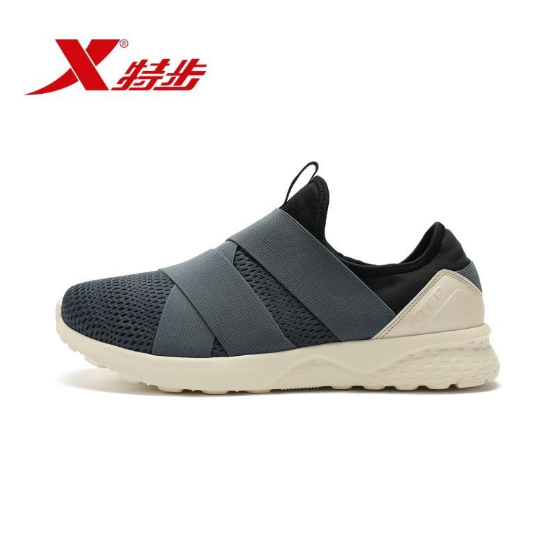 特步(Xtep)2018步男子休闲鞋正品新款街头潮流时尚跑步鞋983319329110