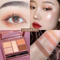 [48小时发货]NOVO眼影盘ins粉底调色板女学生日常不脱妆超闪亮晶晶儿童化妆品 01#奶油杏芒芒 单个眼影(没有刷子