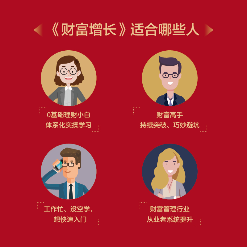 [正版]财富增长 从0到1000万的财富自由手册 新中产人群的投资理财科普书 结合学员的真实案例进行分析高清大图