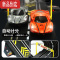 真智力黑科技四驱车轨道车赛车赛道跑道滑道小火车遥控汽车儿童玩具男孩 4.1米升级赛道[红蓝赛车 带车灯]彩盒 电动款+手