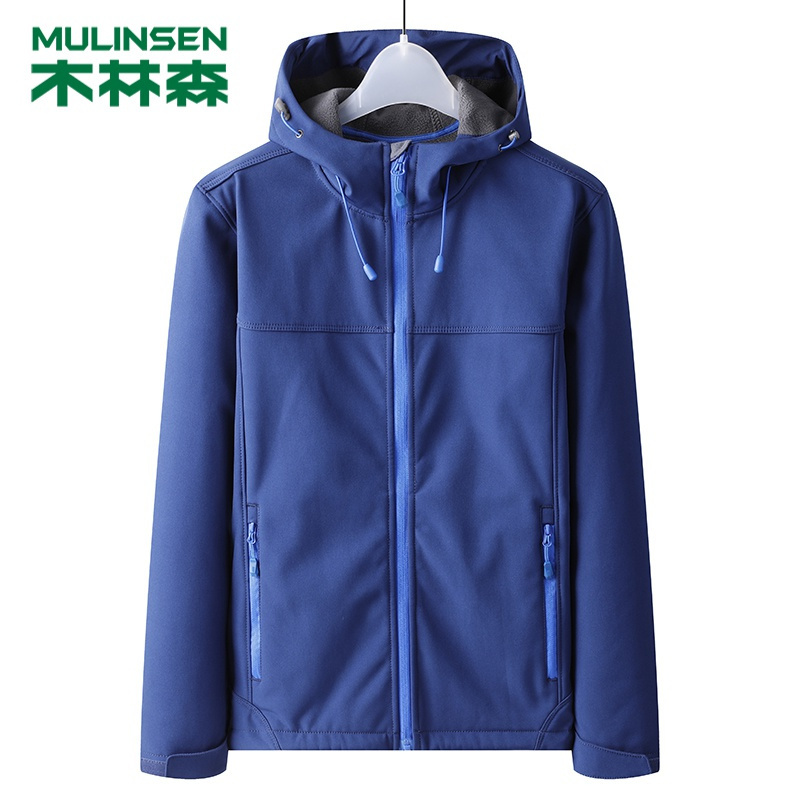 木林森(MULINSEN)情侣款软壳衣防风保暖男女款抓绒/软壳衣休闲外套