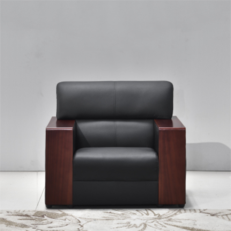 单人位办公沙发简约现代办公室沙发商务接待会客