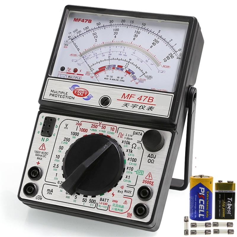 mf47指针式万用表古达机械式高精度防烧蜂鸣全保护万能表内磁mf47a