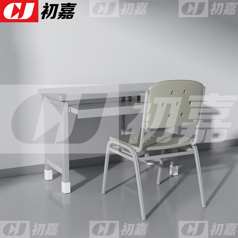 初嘉(CJ)制式营具电脑桌营房钢制学习桌 制式电脑桌椅组合(一桌一椅)