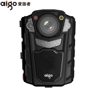 爱国者(aigo)执法记录仪DSJ-R2专业版高清红外夜视1080P便携加密激光定位录音录像拍照对讲黑色64G