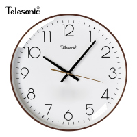 天王星(Telesonic)客厅挂钟北欧风简约时钟卧室钟表书房餐厅壁钟轻奢创意石英钟