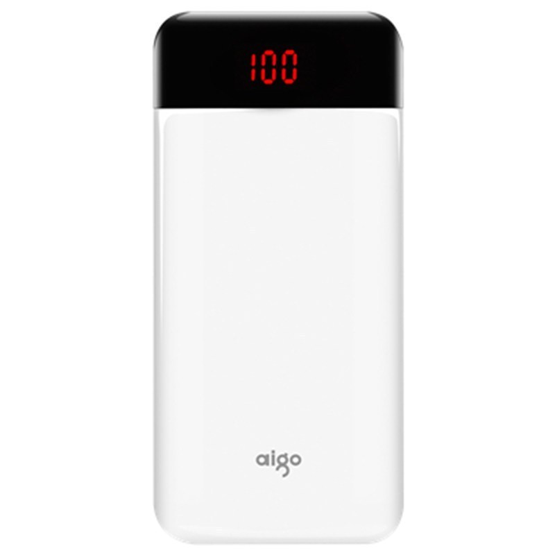 爱国者（aigo）25000毫安E25000充电宝 聚合物锂离子电芯移动电源 轻薄便携15W双向快充三进三出接口白
