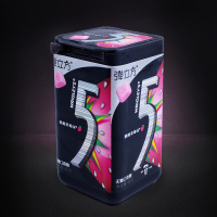 5弹立方口香糖酷酸草莓18粒40g