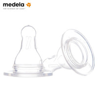 美德乐(Medela)奶嘴S号硅胶奶嘴慢流量吸乳配件(适用标准口径)2只装