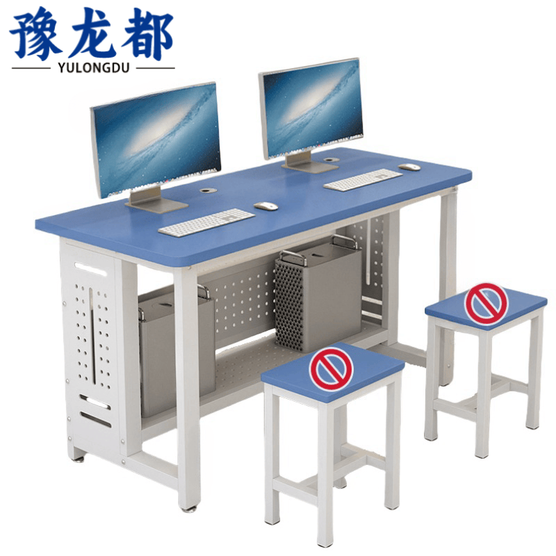 豫龙都电脑桌双人位张高清大图
