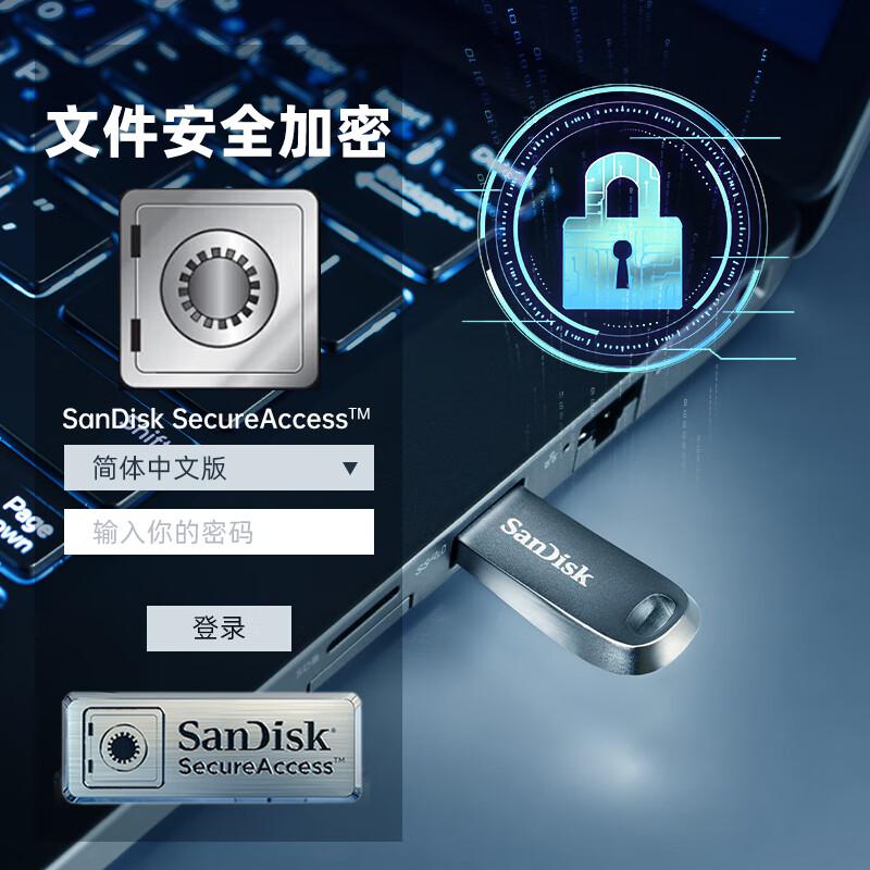 闪迪(SanDisk)CZ74酷奂32GUSB3.1U盘(计价单位:个)银色高清大图