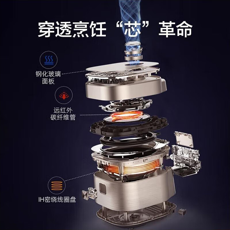 苏泊尔(SUPOR)电饭煲家用2-8人远红外穿透加热技术本釜IH电磁加热SF40HC81高清大图