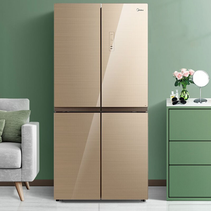 美的(Midea) 十字对开门冰箱冰箱 BCD-456WGM 456升