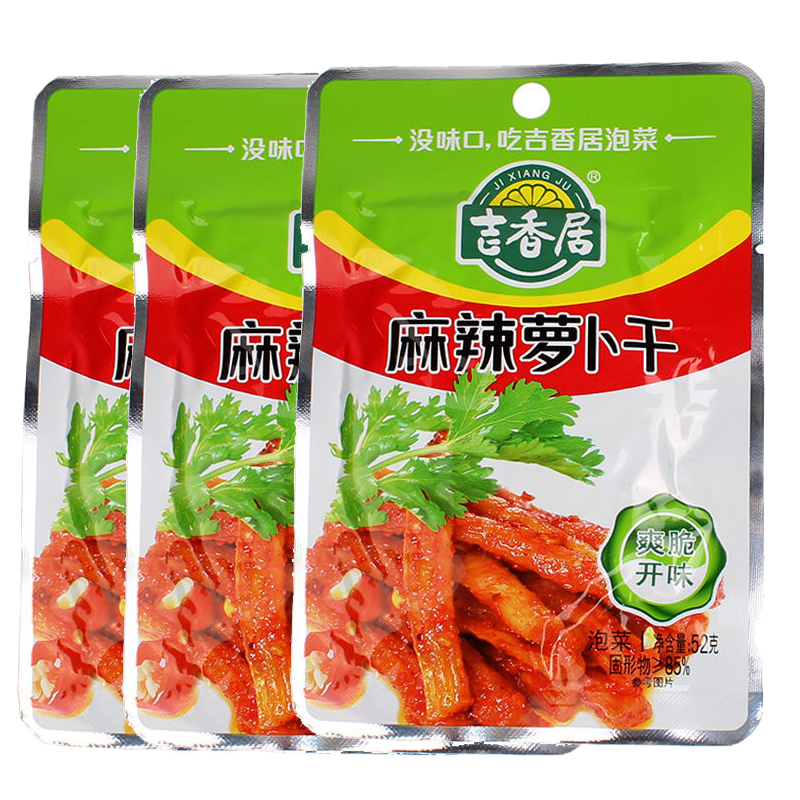 吉香居麻辣萝卜干52g