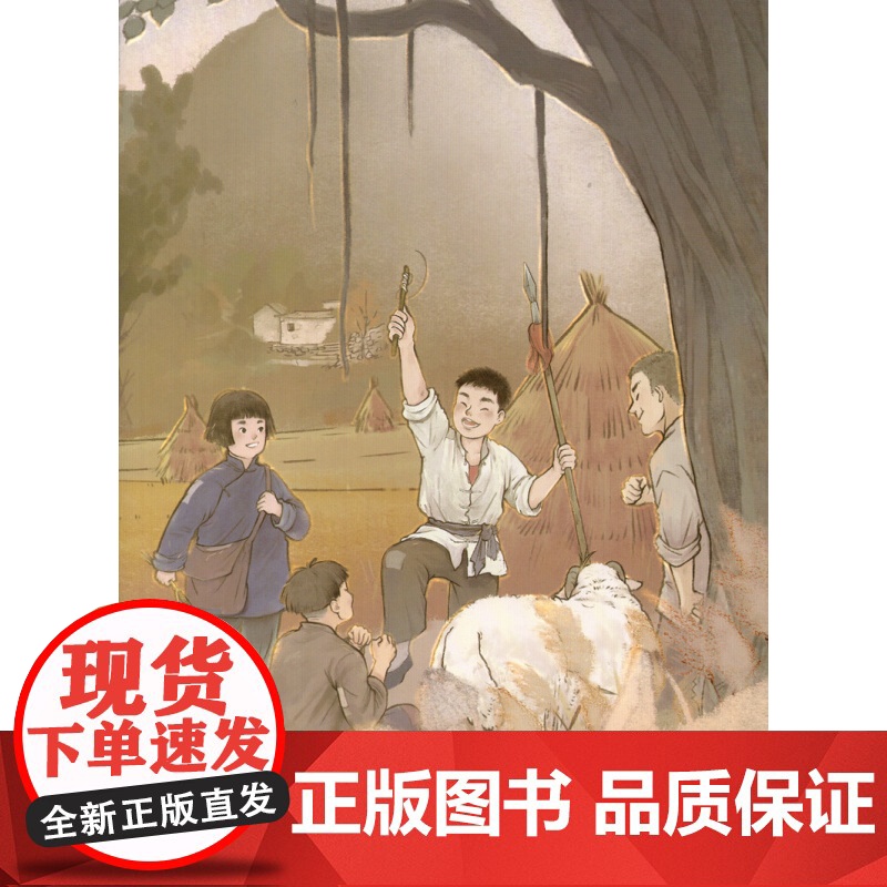 中国红色经典绘本 鸡毛信 幼儿园红色故事抗日战争华山原著赵文婷改编6-10岁小学绘本故事书小学生课外读物上海教育出版社高清大图