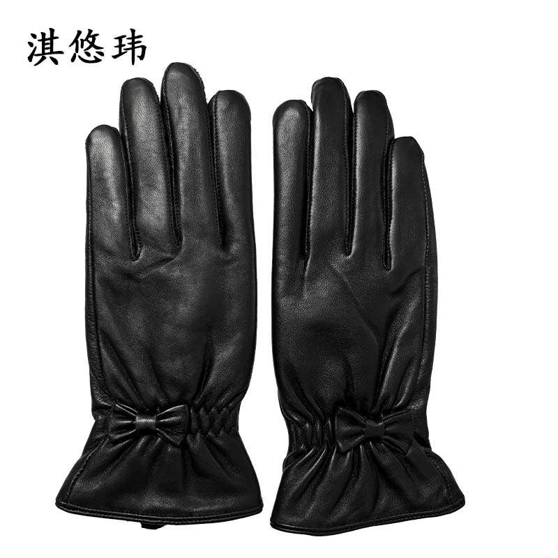 淇悠玮 整皮防寒皮手套 女款 双高清大图