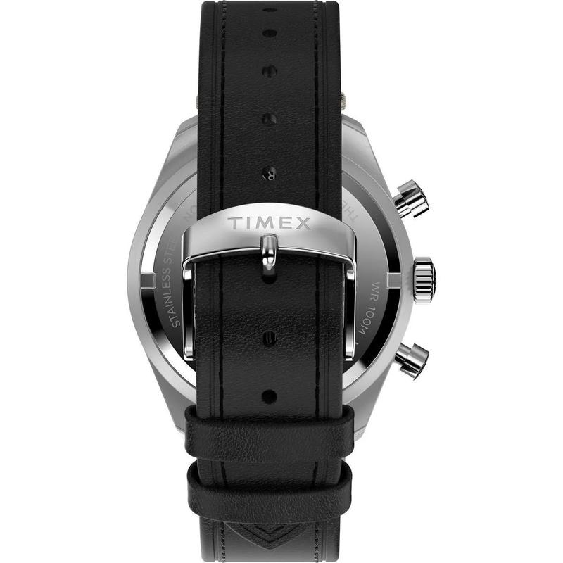 Timex/天美时中性复古机械腕表黑盘蓝面防水防尘运动款高清大图