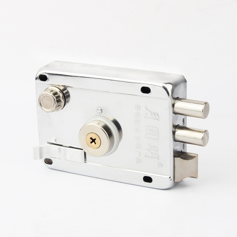 闪电客外装门锁老式防盗门锁铁门锁暗锁车库门锁储藏室锁抖音