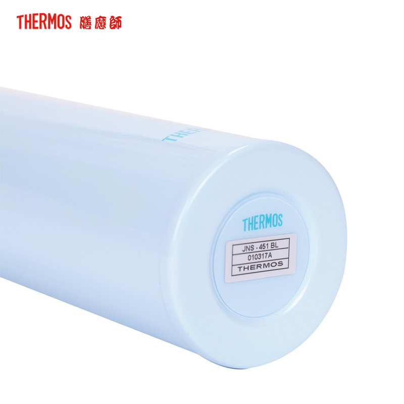 膳魔师不锈钢保温杯 JNS-451 BL 蓝色 450ML 时尚轻便/304不锈钢/ THERMOS通用