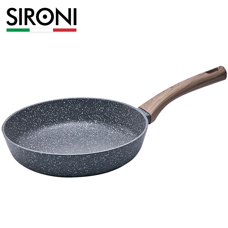 SIRONI意大利进口匠心系列不粘锅家用煎锅 平底锅炒菜锅电磁炉燃气灶通用锅具高清大图