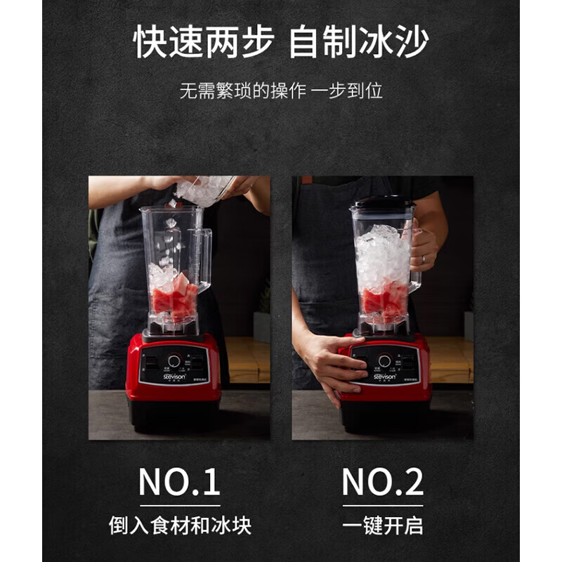 史蒂芬 商用多功能破壁料理机2L 食品级PP(M-828)高清大图