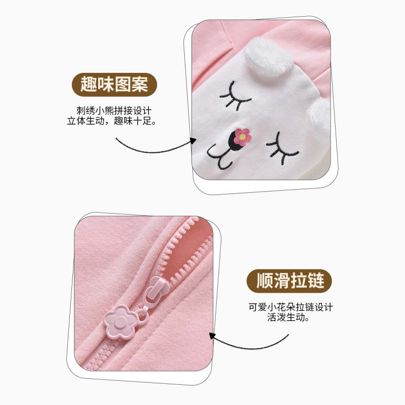 [1件5折价:56元]铅笔俱乐部童装秋装女小童外套儿童运动上衣宝宝棒球服