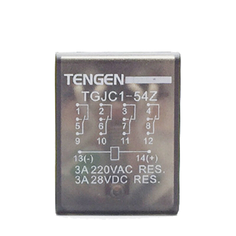 天正电气 TGJC1 小型 3A 4Z 不带灯 48VDC 340040400095 中间继电器