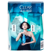 清扬 (CLEAR) 植觉净透去屑洗发水380ml+精华素375ml 竹叶清香型 受损发质中性干性适合成人[联合利华]