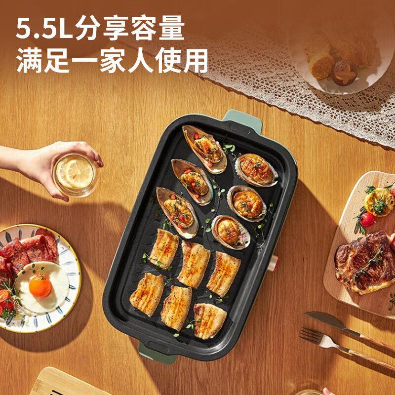 九阳(Joyoung)电烧烤炉家用大功率不粘锅电烤盘电烤炉烤肉机 JK4025-VK121 JK4025-VK121高清大图