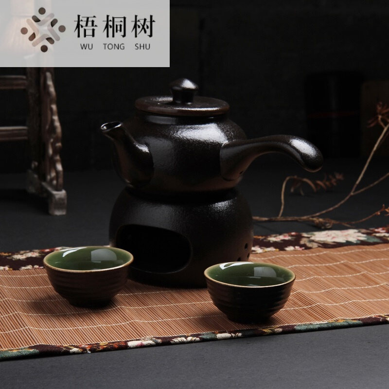 陶瓷温酒壶温酒器煮酒壶烫酒壶暖酒壶白黄酒温酒壶半斤装酒具套装