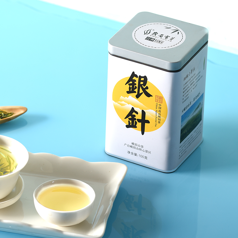 2025新茶峨眉雪芽 银针100克 单芽绿茶茶叶春茶高清大图