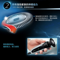 飞利浦（PHILIPS）电动剃须刀S5080多功能理容充电式男刮胡刀三刀头全身水洗干湿双剃