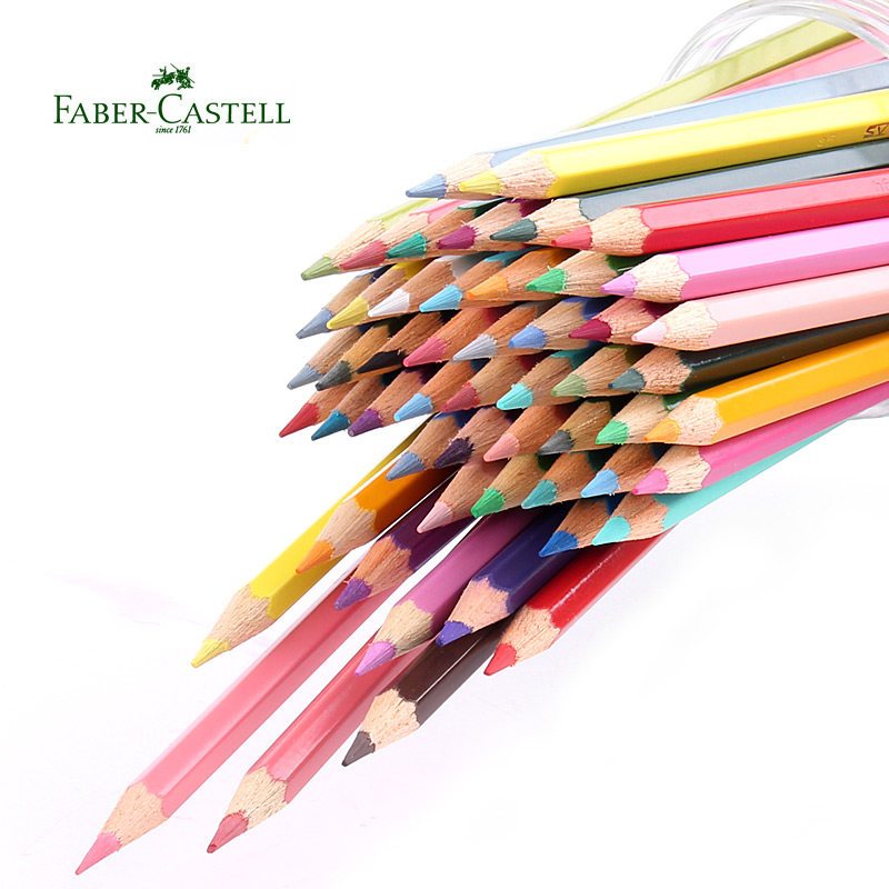 纽茵曼 水溶性彩铅 白色401(12支装)(Faber-castell)盒