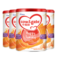 [4罐装 新效期26年4月后]港版原装进口牛栏牌Cow&Gate婴幼儿奶粉奶粉4段900g 3岁以上 进口儿童奶粉