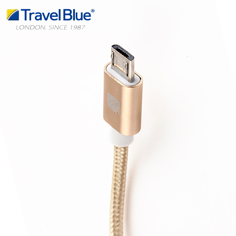 蓝旅(Travel Blue)Samsung微型USB2.0充电数据线984金色高清大图