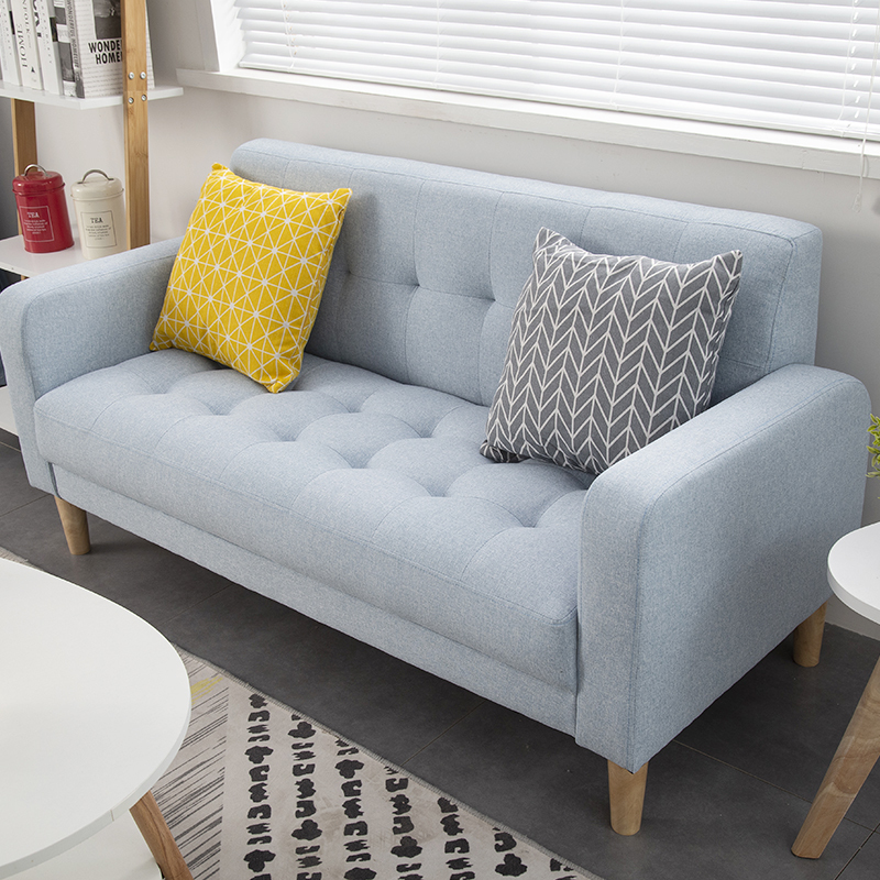 迅众 三人位沙发1740*610*730mm 小户型双人沙发北欧沙发简约现代客厅服装店沙发简易布艺沙发皮艺沙发高清大图