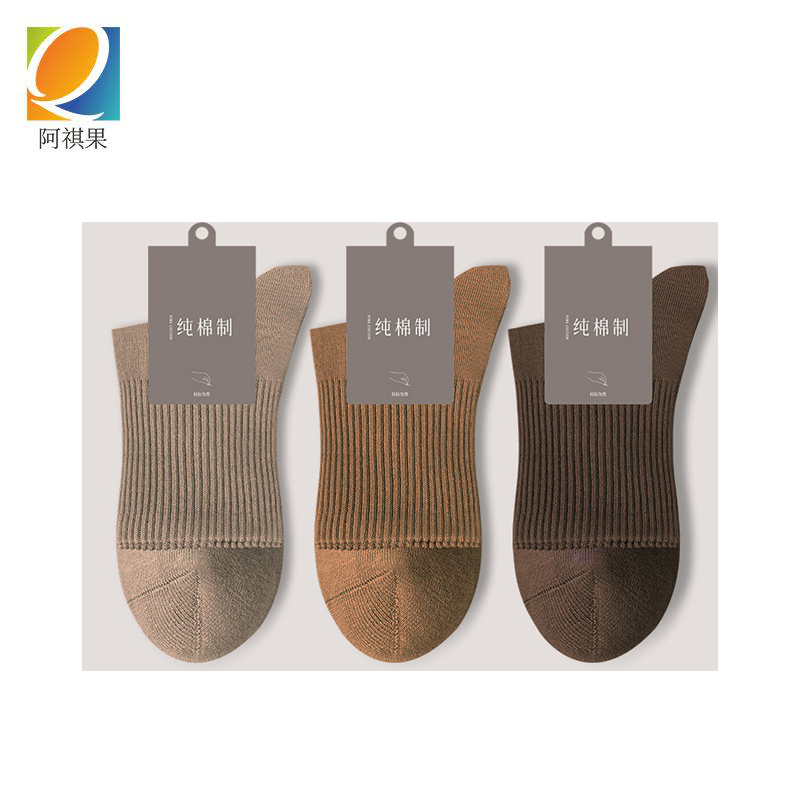 阿祺果 棉袜 新疆长绒棉袜均码 双高清大图