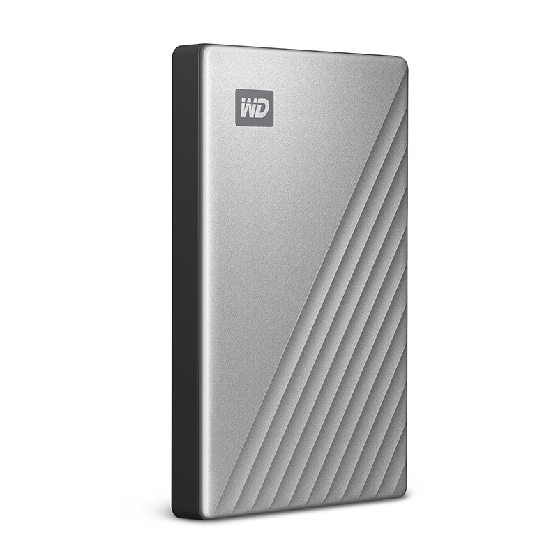 西部数据(WD)2TB Type-C移动硬盘My Passport Ultra2.5英寸 银色WDBC3C0020BSL