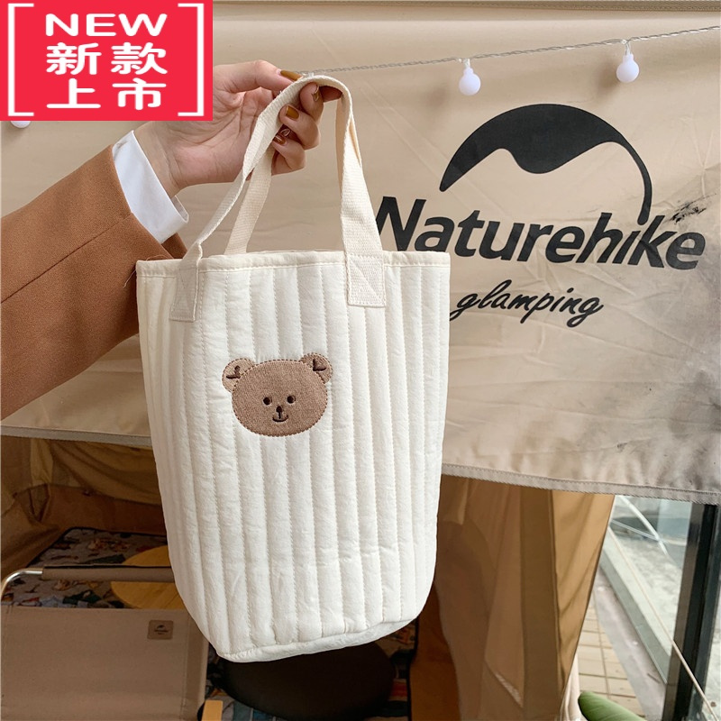 可莉允小白兔几 韩风ins婴儿推车收纳挂袋奶瓶尿布包绗缝刺绣小熊妈咪包