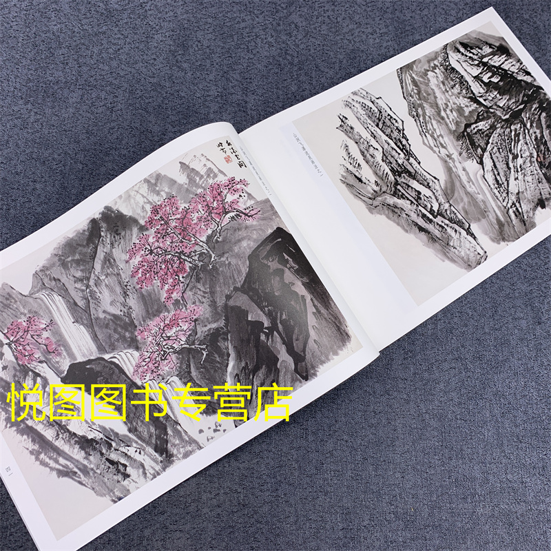 [正版]2本 荣宝斋画谱何海霞绘山水写生部分+何海霞绘课徒画稿部分 荣宝斋出版社 何海霞山水画集作品集 荣宝斋出版社高清大图