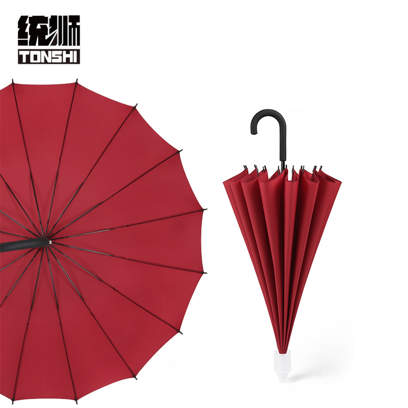 统狮16骨长柄雨伞CC2 把高清大图