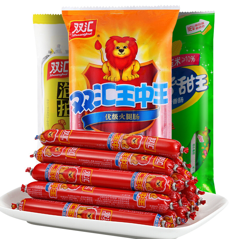 双汇火腿肠王中王30g*8支*+润口香甜王30g*8支+泡面拍档30g*8只 [共计24根]